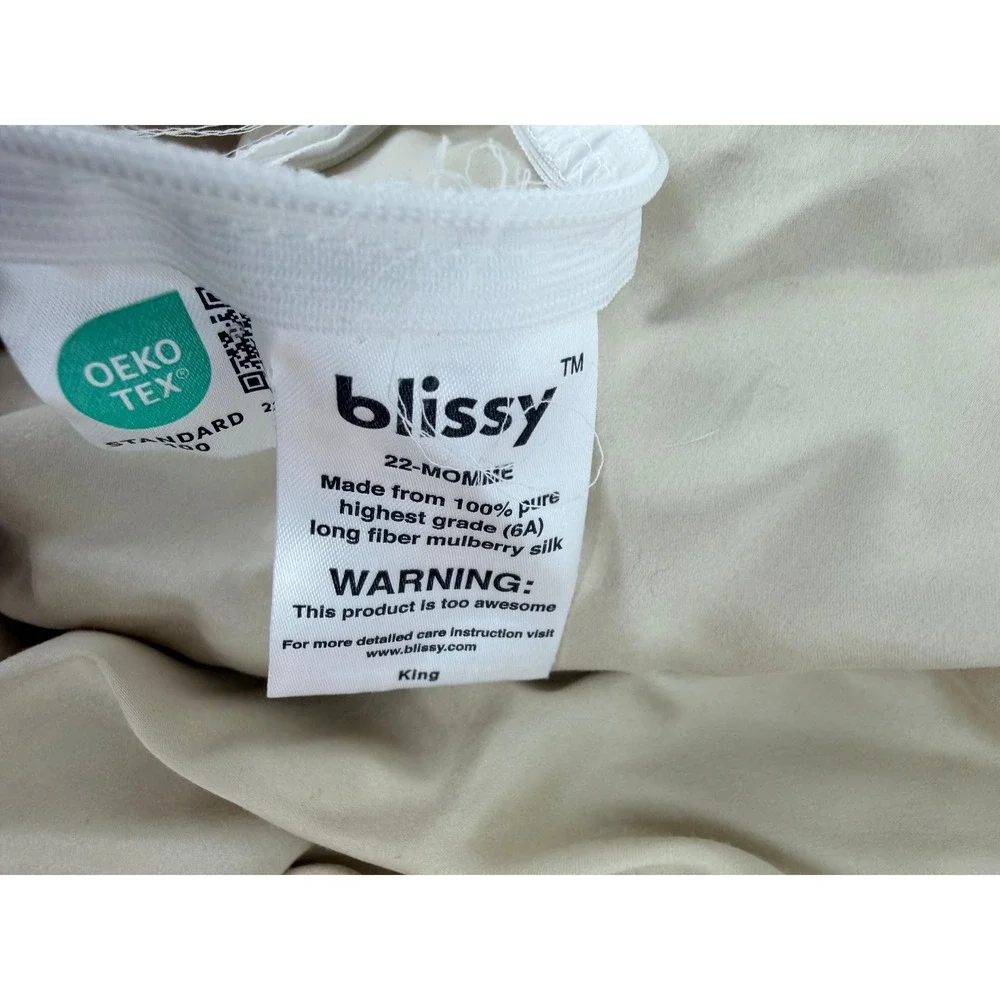 DAMAGED Blissy Silk Pillowcase Lot of 3 King 22-Momme Mulberry Silk